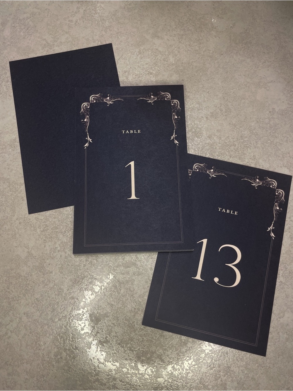 Wedding Table Numbers